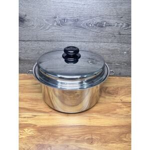 Saladmaster 7 Qt Stockpot With Lid 316Ti Titanium Stainless Steel - No Handle